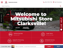 Tablet Screenshot of mitsubishistore.com